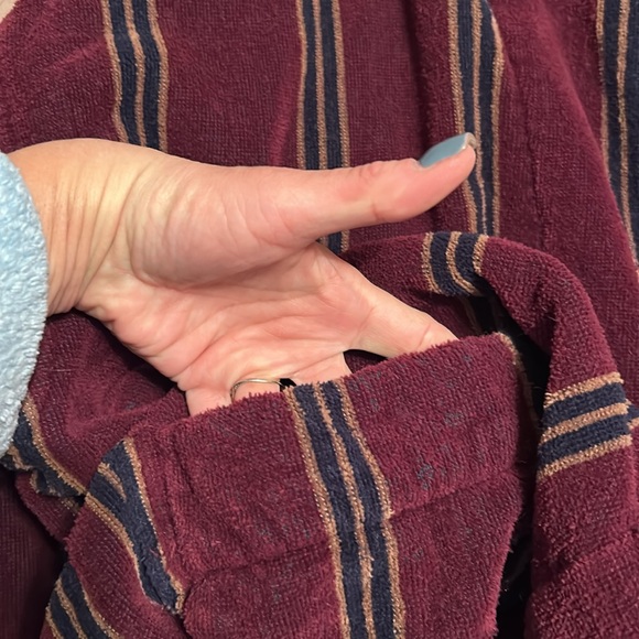 Nautica Sleepwear men’s robe with tie and 2 pockets, very warm! 😊 one size - Picture 7 of 8